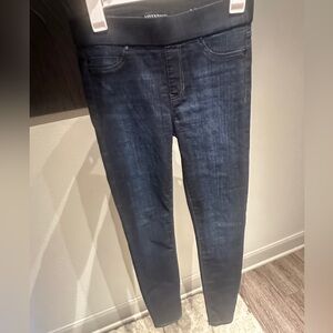 Liverpool pull on dark denim Women's Dark Blue Jeans